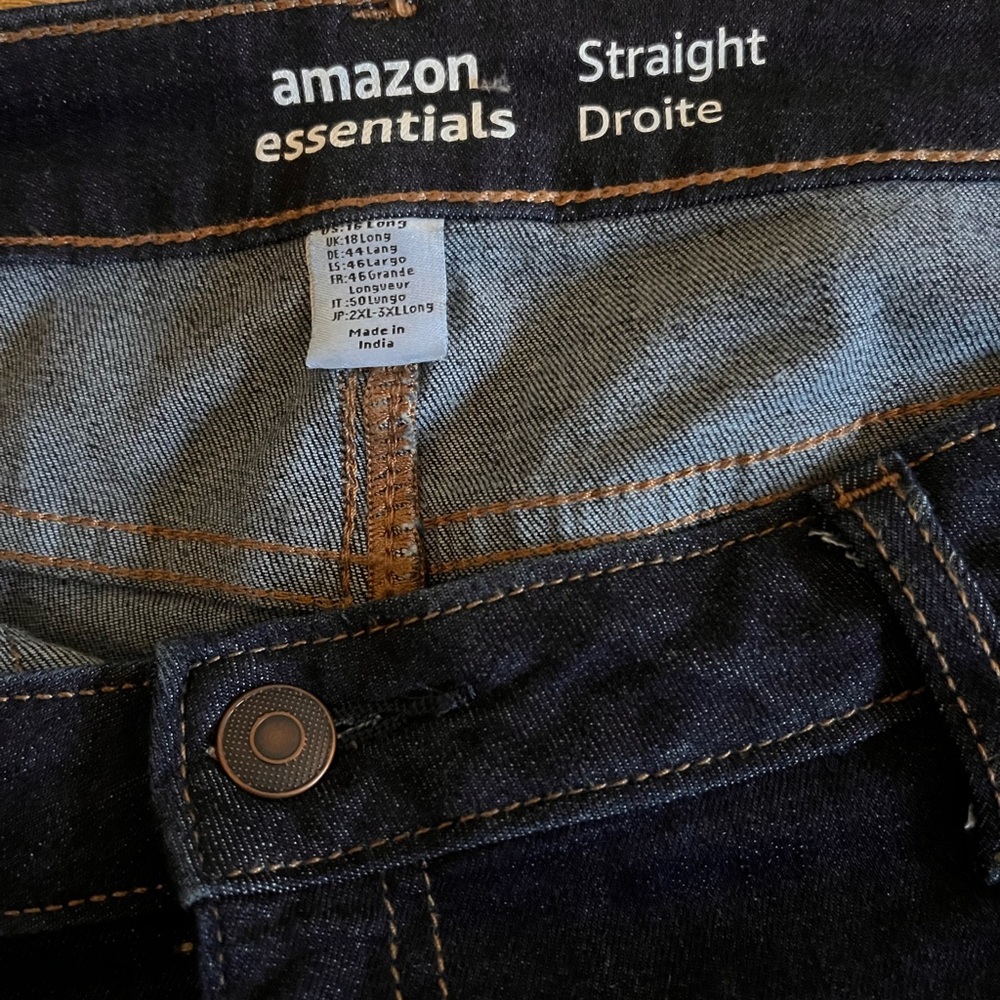 Amazon Women's Midnight Blue Straight Leg Jeans